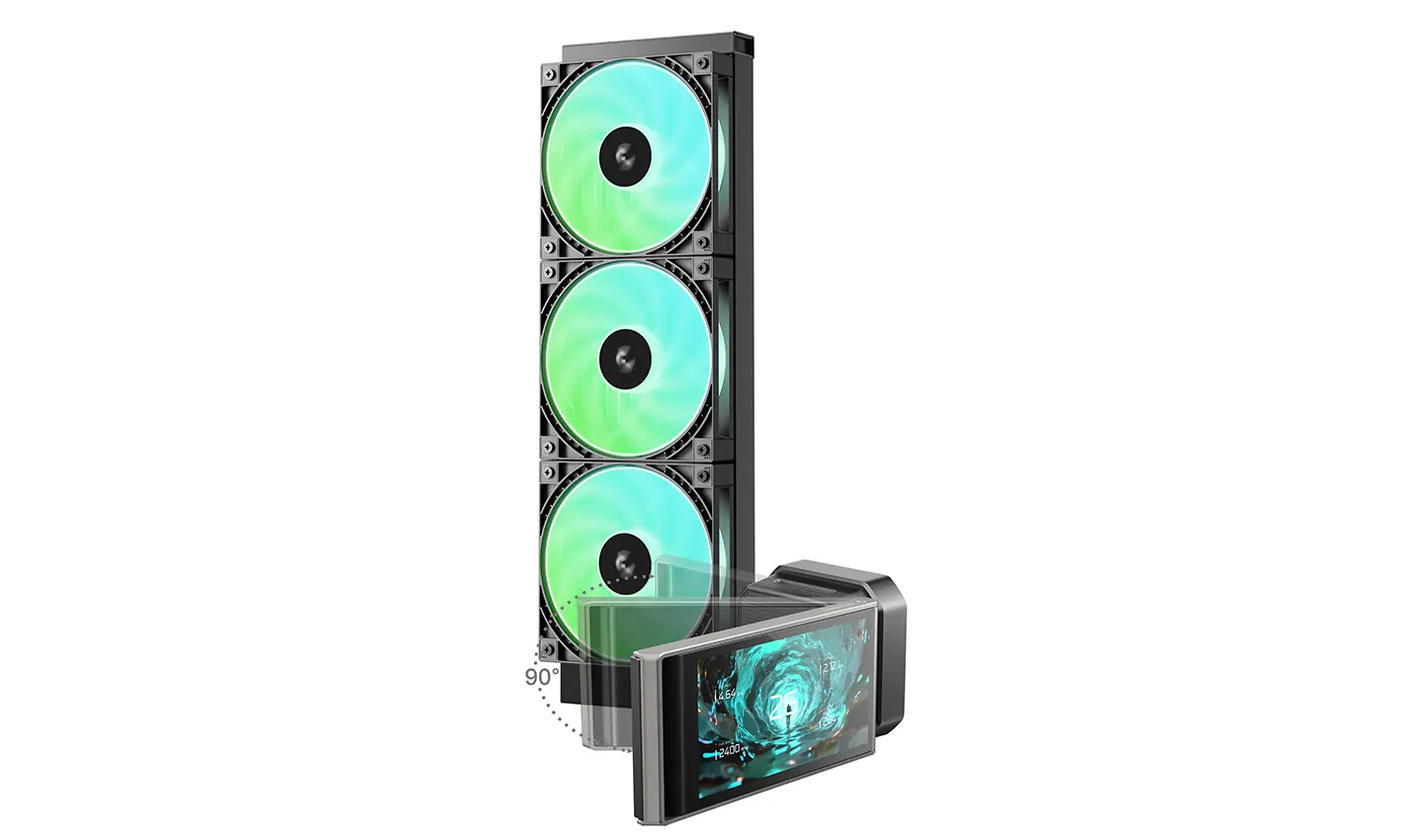 фото Водяне охолодження Deepcool LT360 Vision ARGB Black (R-LT360VISION-BKAMMC-G-1) 1